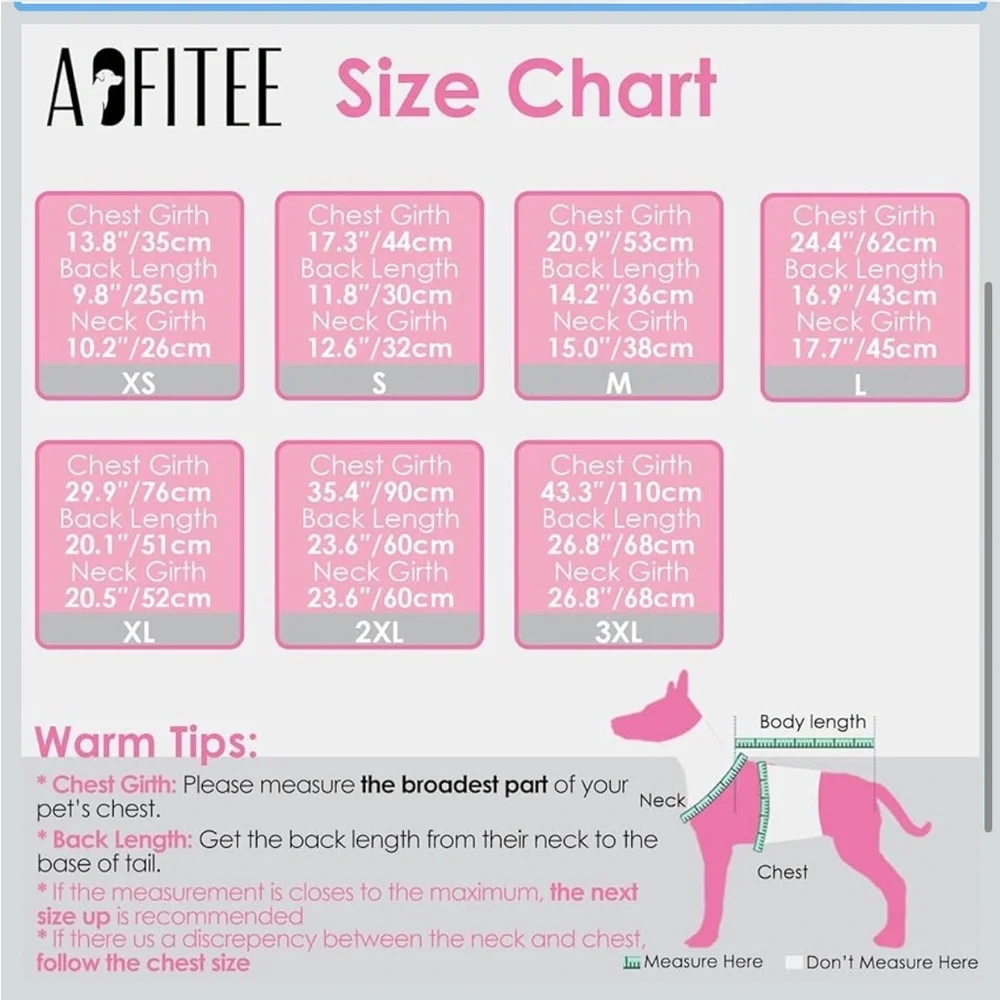 AOFITEE Large Dog Winter Jacket, Waterproof With Back Zipper, Reflective  542 -1